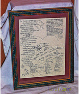 1996 Fraternity Sorority Pledge WLS #49 50 signatures hand drawn design ... - $40.00