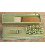 Vintage Compact Folding Travel Hair Brush with Mirror in plastic (bakeli... - €12,75 EUR
