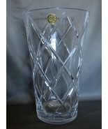 Diamond  Cut Design J G Durand Cut Crystal Vase France - $752.44 MXN