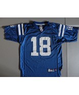 Blue Baltimore Colts  #18 Peyton Manning NFL Football Screen Jersey Yout... - £17.50 GBP
