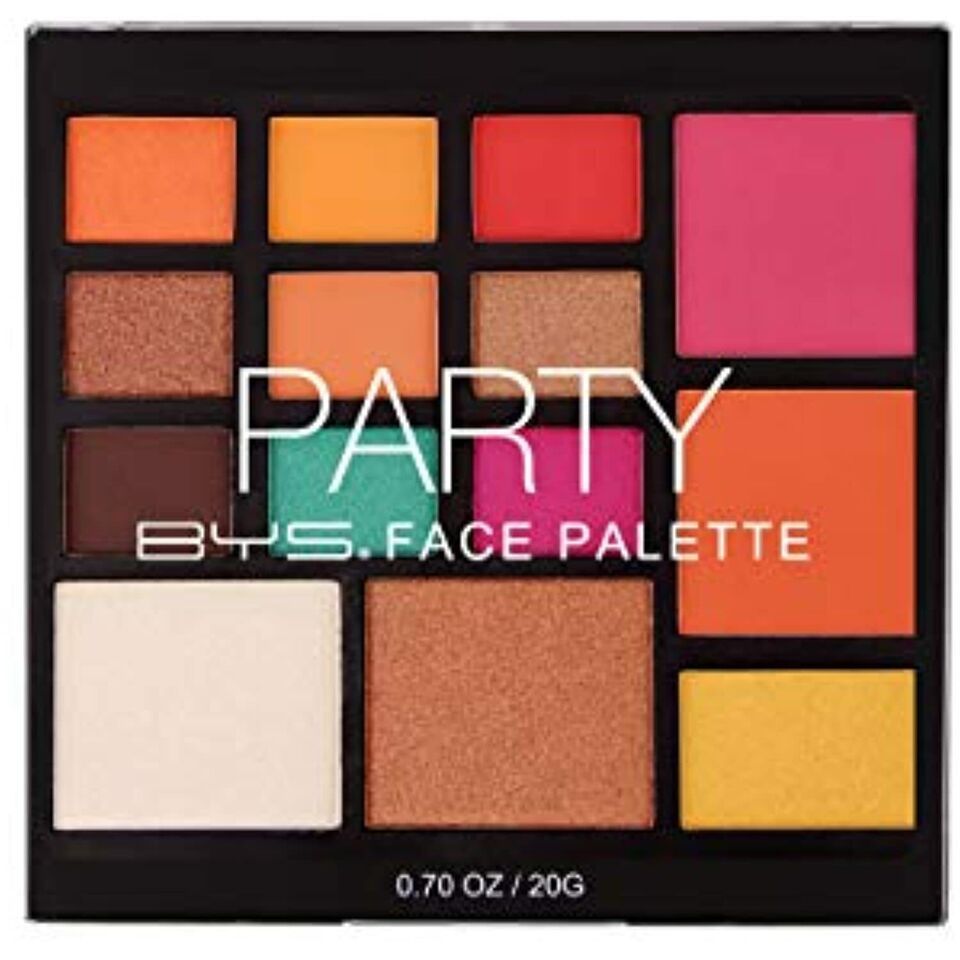 BYS 14-Piece Party Face Makeup Palette - Eyeshadow, Blusher, Highlighter - $11.29