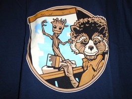 TeeFury Guardians XXXLARGE &quot;Happy LIttle Tree&quot; MashUP Parody Shirt NAVY - $17.00