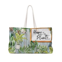 Personalised/Non-Personalised Weekender Bag, Home is Where my Plants are, Large  - £39.32 GBP