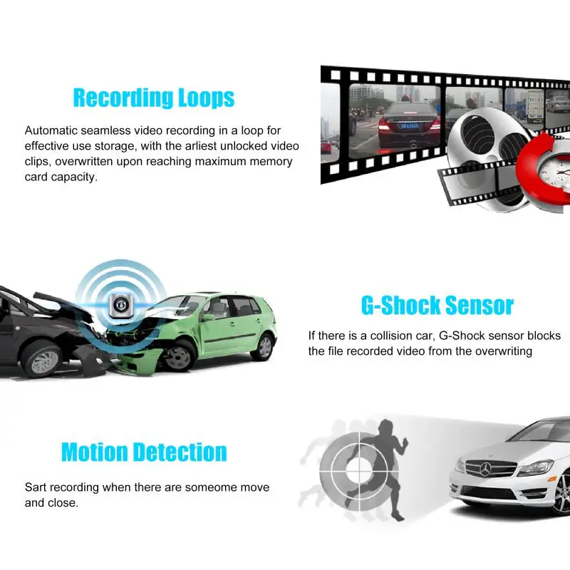 Car DVR Dash Cam 1080P HD Wifi ADAS Car Driving Recorder For Auto AR Real Scene  - £113.30 GBP