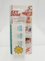 1 EZY DOSE ADULT LOCK FOUR-A-DAY LOCKING PILL REMINDER Child Proof - $4.85
