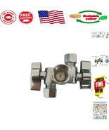 Versatile 1/2&quot; FIP Lead-Free Angle Stop Valve with Chrome Finish and Two... - $526.10 MXN