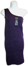 SHOSHO Boutique One Size Sleeveless One Shoulder Bodycon Dress NWT Purple Animal - £17.65 GBP