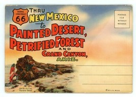 1960s Souvenir Fold Out Painted Desert Petrified Forest And Grand Canyon Ariz. - £8.43 GBP