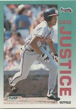 Dave Justice 1992 Fleer # 360 - £1.38 GBP