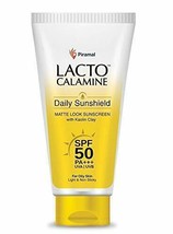 Lacto Calamine Sunshield Matte Look Sunscreen SPF50 PA+++ - 50g (Pack of 1) - £11.84 GBP