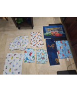 Set of 9 Crib Toddler Sheets Fitted Flat Top Comforter Batman Cars Paw P... - $570.01 MXN