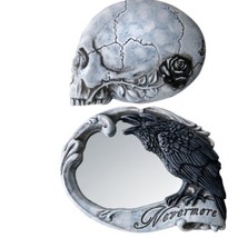 Alchemy Gothic V27 Nevermore Compact Poe’s Raven Mirror Vanity Makeup The Vault - £17.57 GBP