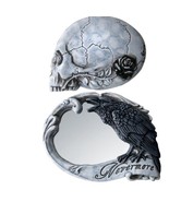 Alchemy Gothic V27 Nevermore Compact Poe’s Raven Mirror Vanity Makeup Th... - $30.13 CAD