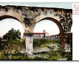 Arches of Mission San Luis Rey Oceanside CA California UNP DB Postcard H25 - $3.91