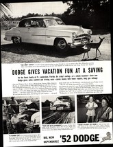1952 Dodge Automobile Car Vintage Original Magazine Print Ad e3 - £20.81 GBP