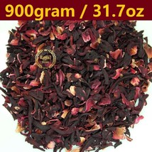 900gram Organic Hibiscus Flowers Tea Loose Leaf Roselle Tea Dried Herb كركدية - £21.91 GBP