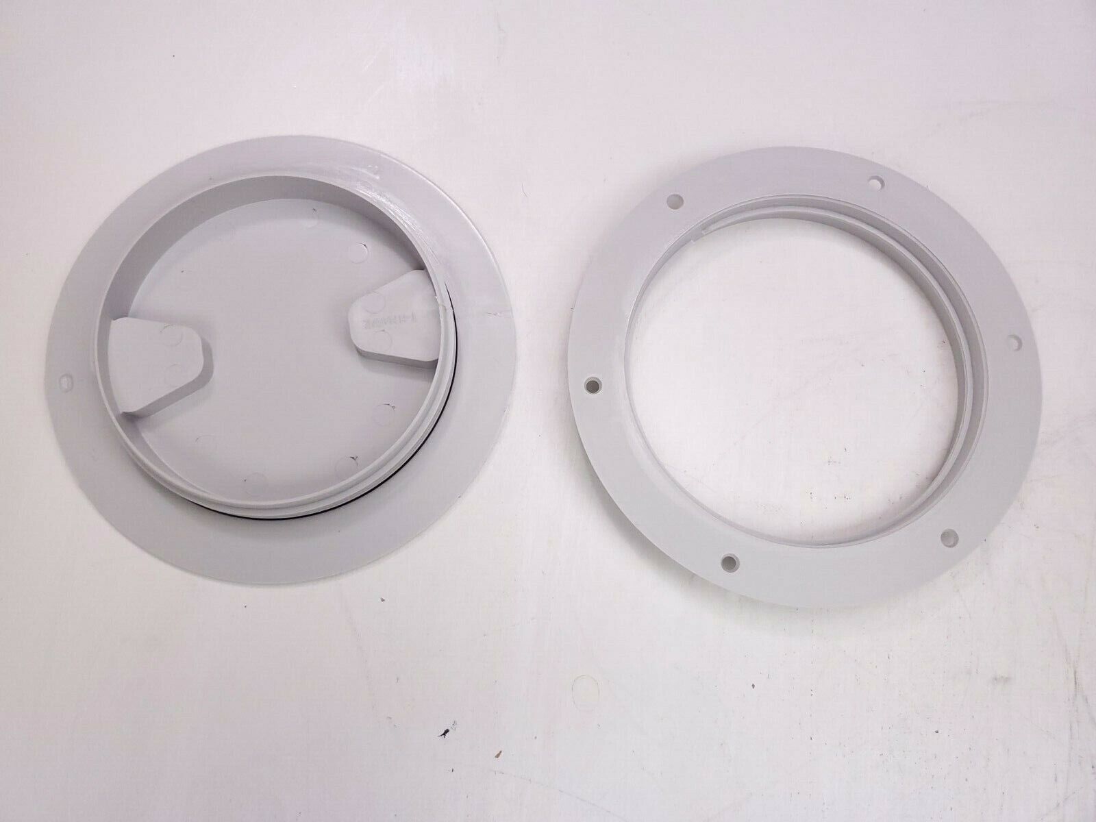 TH MARINE Screw In Deck Plate Light Gray 8&quot; Top - $9.95
