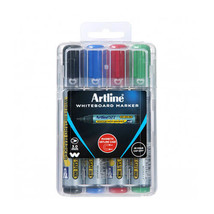 Artline Whiteboard Marker in Hard Case 2mm Assorted - 4pk - £30.98 GBP