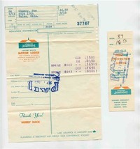 Howard Johnson Airport South Motor Lodge Memphis Tennessee 1971 Bill &amp; Receipt  - £14.36 GBP
