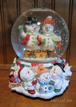 Cute Snowboy and Snowgirl with Presents Snow Globe - $38.95