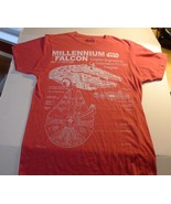 Star Wars Millennium Falcon T Shirt Corellian Engineering Blueprint Size... - £7.39 GBP