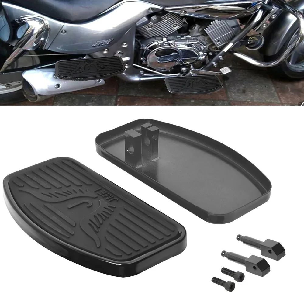 Motorcycle Front Driver Footpegs Floorboards Footrest For Honda Yamaha V-STAR - $64.77