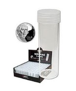 Round Nickel Coin Tubes 21mm by BCW 100 pack - $62.98