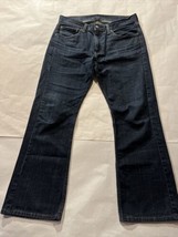 Levis 527 Jeans Mens 36x30 Blue Denim Cotton Slim Fit Pockets Dark Wash ... - £17.12 GBP