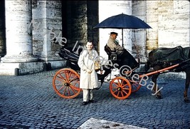 1950s Young GI Horse Drawn Carriage Rome Italy Red-Border Kodachrome Slide - £2.77 GBP