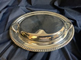 Vintage International Silver Silverplate Covered Oval Casserole Serving Tray - $14.20