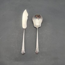 Gorham Plate 1930 LADY CAROLINE Butter Knife And Sugar Spoon Set of 2 VT... - $37.39