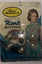 Vintage 1960s Maxant Rimit Buttons Covered Buttons 5/8 &amp; 7/8 NOS - £10.05 GBP