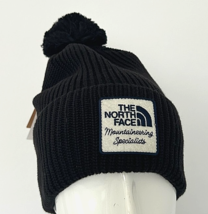 THE NORTH FACE WOMEN'S HERITAGE POM BEANIE TNF BLACK One Size - $34.97