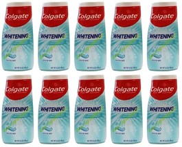 ( LOT 10 ) Colgate Whitening Fluoride Toothpaste Crystal Mint 4.6 oz eac... - £31.64 GBP