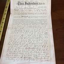 1897 Indenture Hand Written Franklin Township Gloucester NJ Alfred B Ric... - $24.12
