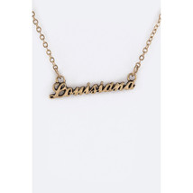 17 Inch Stylish Louisiana State Women Pendant Necklace Earrings Jewelry Gift Set - £6.28 GBP