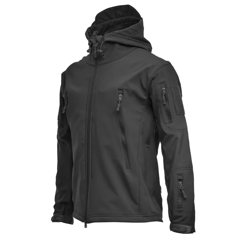 Outdoor Winter Jacket Men Soft  Fleece Men&#39;s Windbreaker Waterproof   Jacket Men - £136.15 GBP