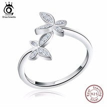 ORSA JEWELS 925 Sterling Silver Butterfly Themed Ladies Ring - AAA Austr... - £12.64 GBP