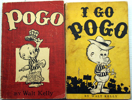 Lot 2 Walt Kelly POGO I GO POGO vntg TP 1st prt Churchy Bridgeport Tammanany - £17.41 GBP