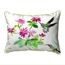 Betsy Drake Ruby Throat Large Indoor Outdoor Pillow 16x20 - £36.99 GBP
