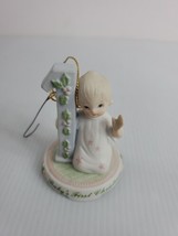 Lefton Baby Girl 1st Christmas China Figurine 1983 No Box Preowned Mint - $7.99