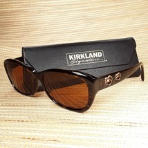 Kirkland Signature Tortoise Brown Eyeglasses FRAMES w/ Case KS Hedges 55-18-135 - £23.29 GBP