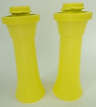 Tupperware Translucent Lime Green Mini Salt &amp; Pepper Shakers - Camping Vacation - £22.95 GBP