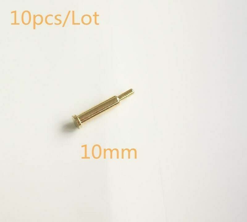 10x Copper + gold plated 10X3mm Current Pogo Pin Spring Test Probe Conta... - $9.89