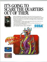 ALIEN SYNDROME Arcade Game Flyer 1987 Original Vintage Retro 8.5&quot; x 11&quot; Promo - £17.41 GBP