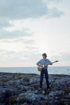 George Harrison in Help! iconic image playing guitar on Bahamas beach The Beatle - $23.99