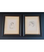 Exotic Ladies - A Pair of Drawings, 1834, by J. M. Richardson - $5,569.22 MXN