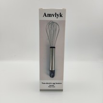 Amvlyk Stainless Steel Egg Beater  – Your Manual Whisk for Effortless Ba... - £4.54 GBP