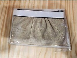 Mary Kay Natural Linen White Trim Pleated Cosmetic Makeup Travel Bag New - $17.63