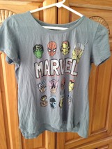 marvel super heroes grey t shirt juniors size small - £16.07 GBP